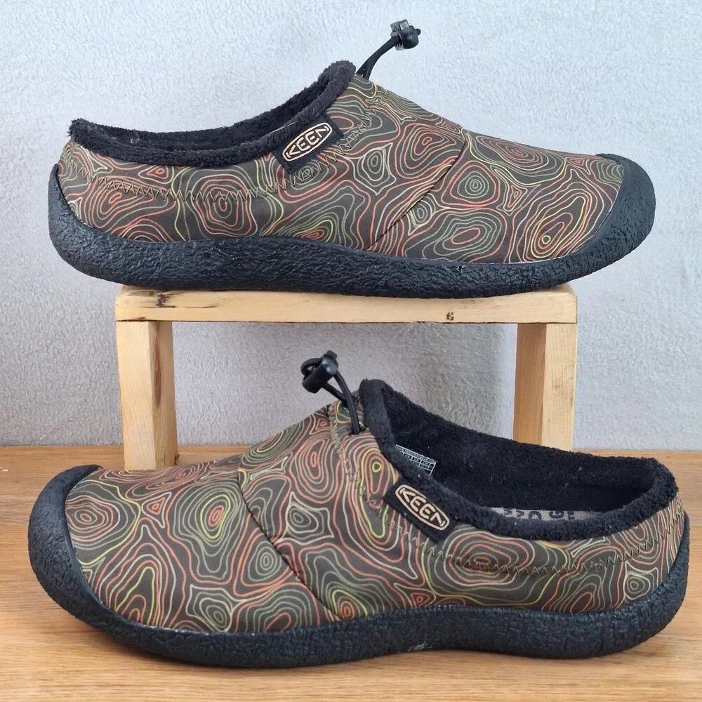 Keen Men's 9.5 Howser III Slip On Slide Charcoal Green Topo Clog  Comfort Shoe